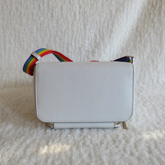 Kate Spade Darcy Pride Flap Backpack (White Dove) main image 8